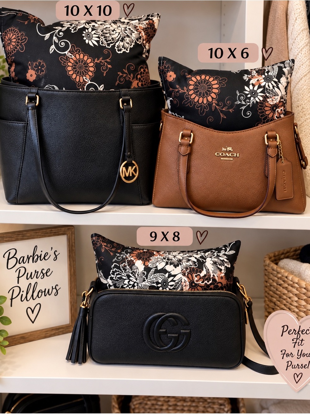 Barbie’s Purse Pillows